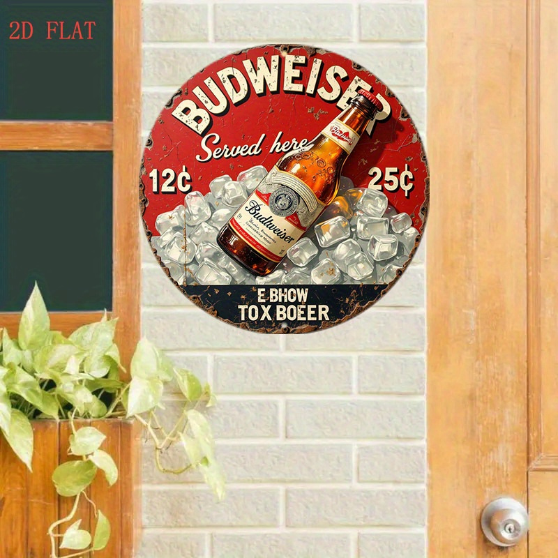 1pc Vintage Beer Logo Metal Wa - огляд і ціна Outdoor Lighting Logo