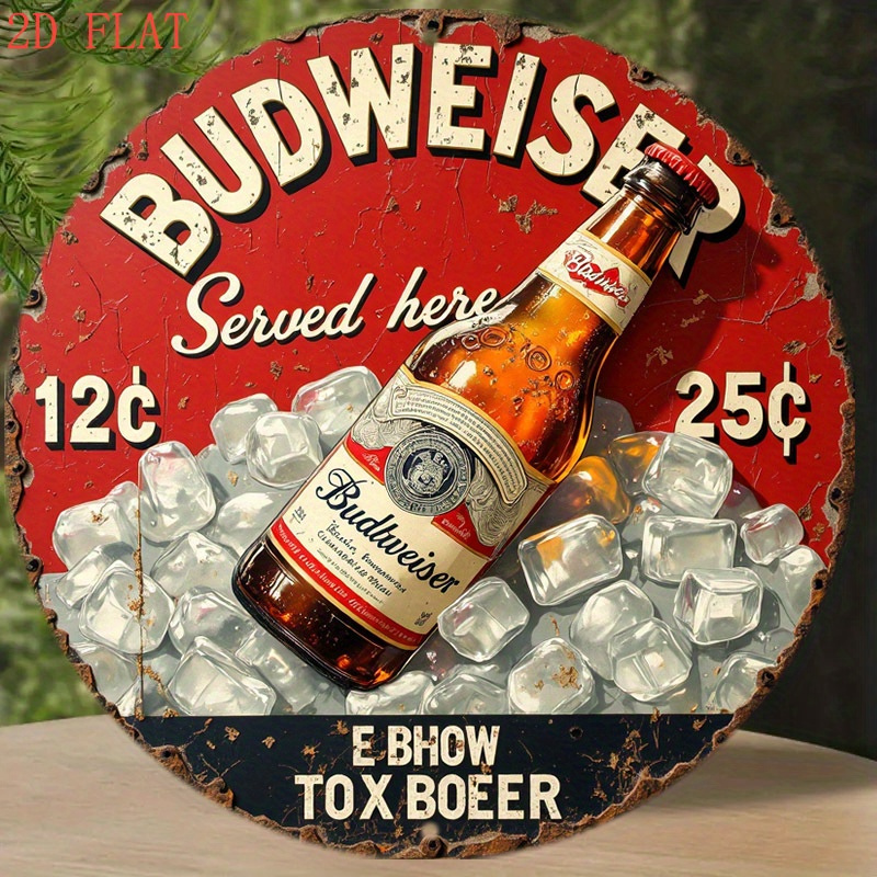 1pc Vintage Beer Logo Metal Wa - огляд і ціна Outdoor Lighting Logo