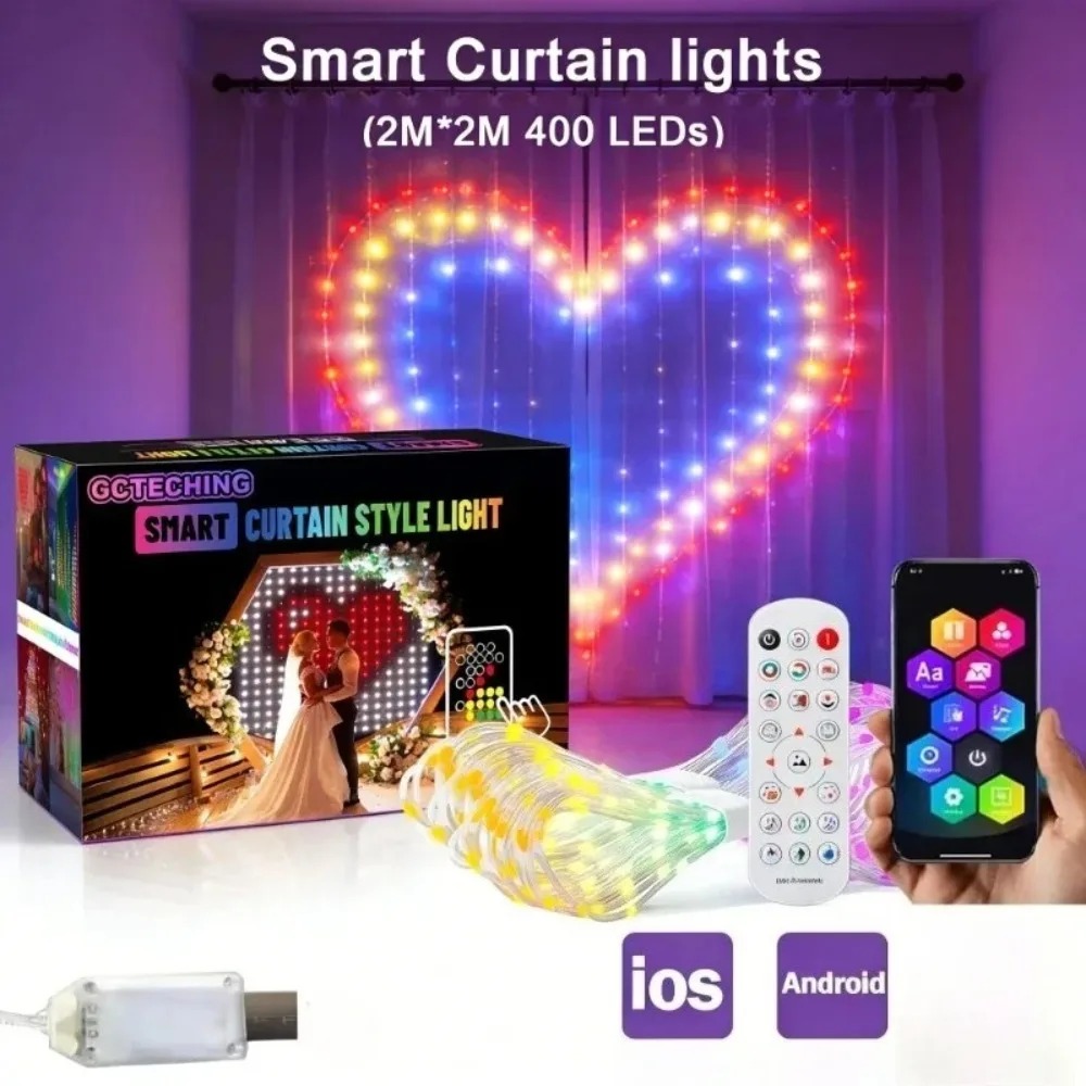 Outdoor LED Pixel Curtain Ligh - огляд і ціна Outdoor Lighting Decoration