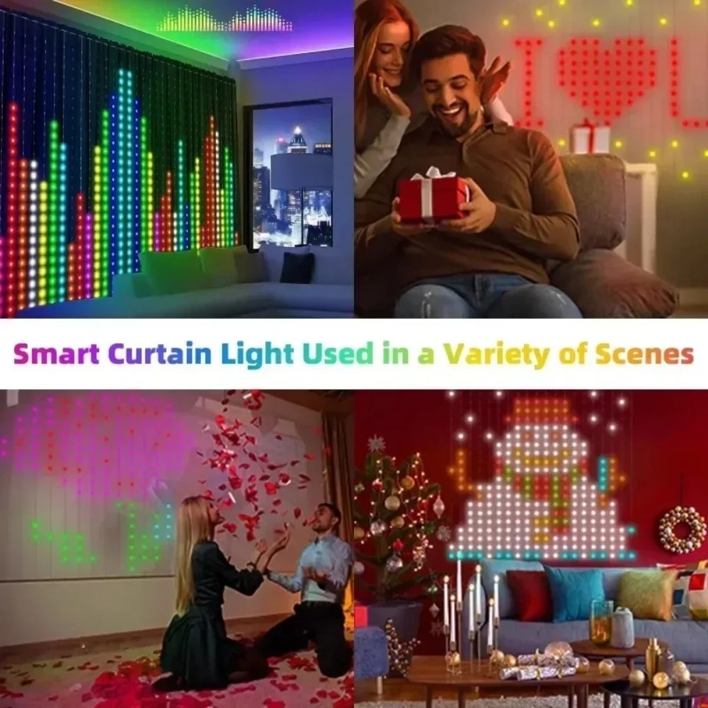 Outdoor LED Pixel Curtain Ligh - огляд і ціна Outdoor Lighting Decoration