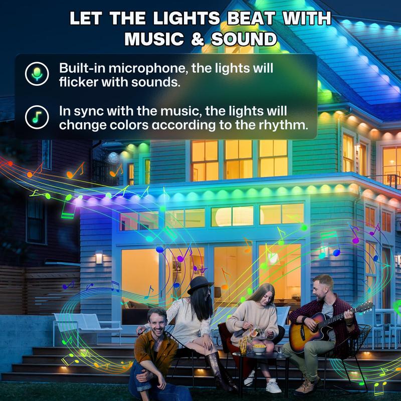 Smart RGBIC Eaves LED Lights,  - огляд і ціна Landscape Spike Light