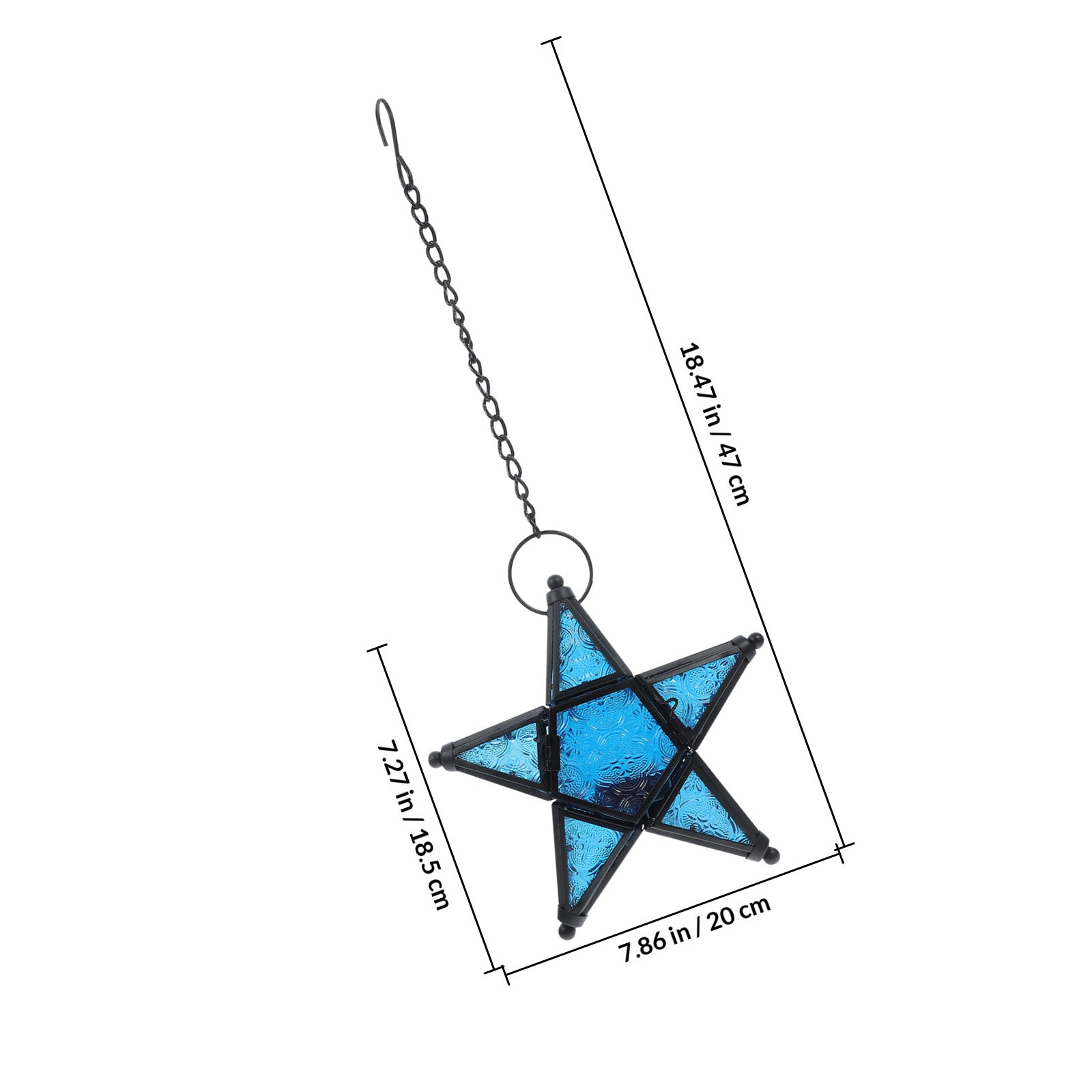 Hanging Star Lantern Glass Hol - огляд і ціна Lighting Wedding Outdoor