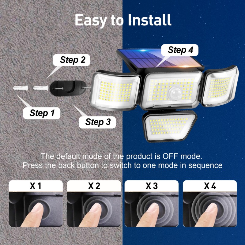 Solar Outdoor Light with 278 L - огляд і ціна Outdoor Lighting For Your Yard