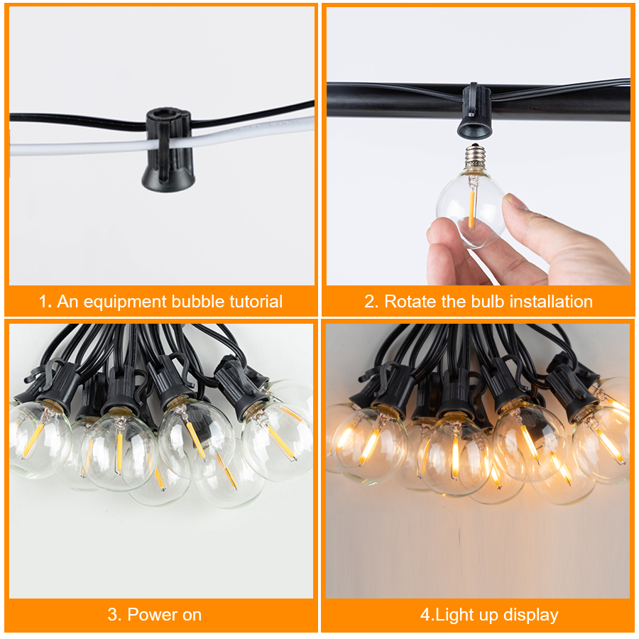 G40 LED Outdoor String Ball Li - огляд і ціна Outdoor Lighting Strip