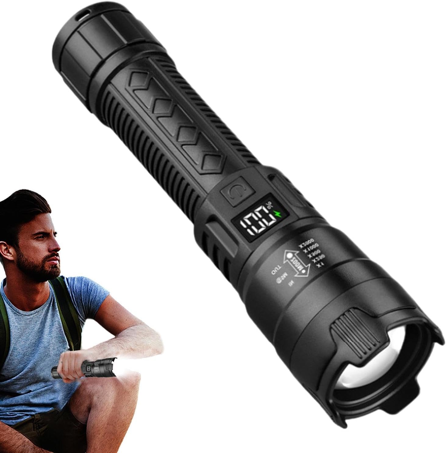 Tactical LED Flashlight 2000LM - огляд і ціна Outdoor Lighting Nearby