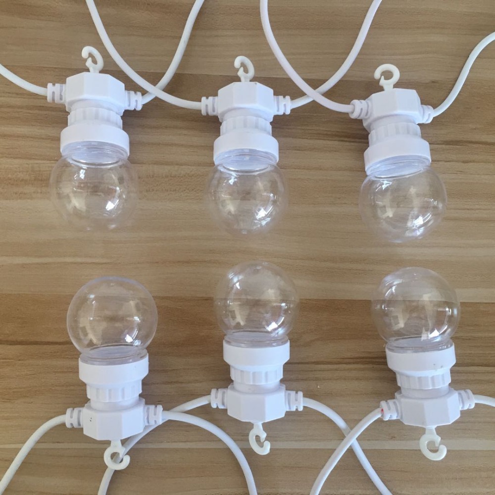 IP65 G50 White Cable Milky Bal - огляд і ціна Lighting Wedding Outdoor