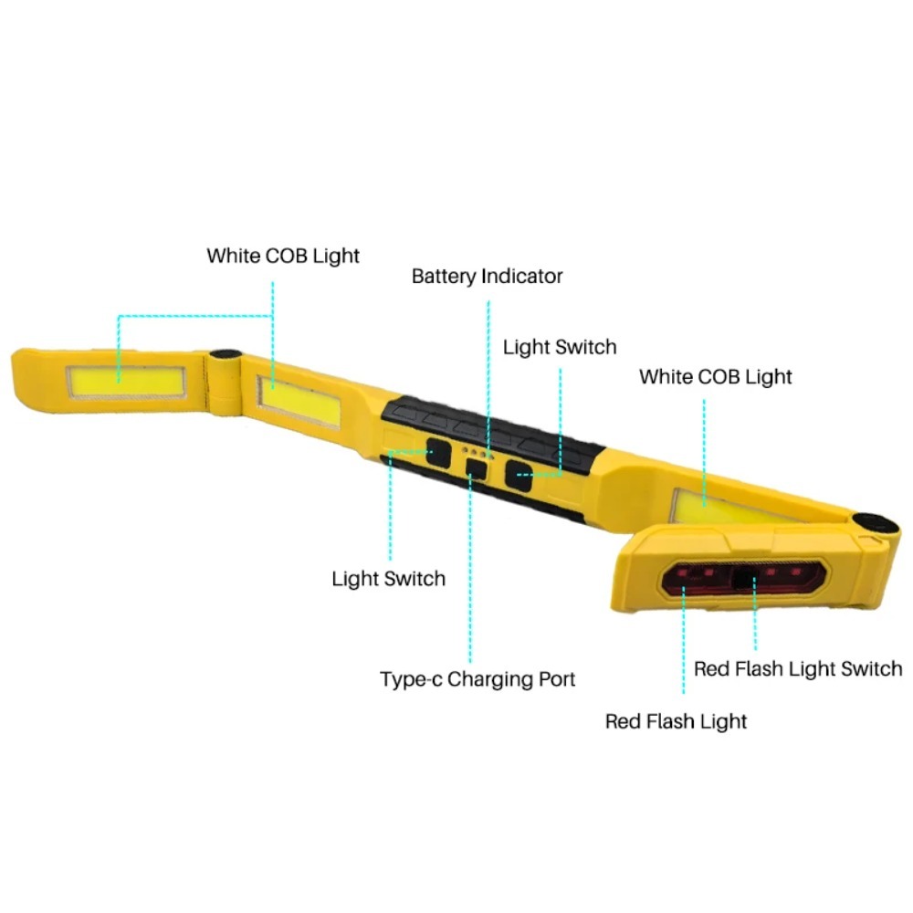 Portable COB Magnetic LED Work - огляд і ціна Outdoor Lighting Setup