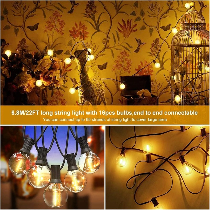 LED Outdoor Light String 64FT  - огляд і ціна Lighting Wedding Outdoor