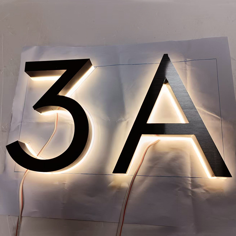 Metal 3D LED House Number Ligh - огляд і ціна Outdoor Lighting Logo