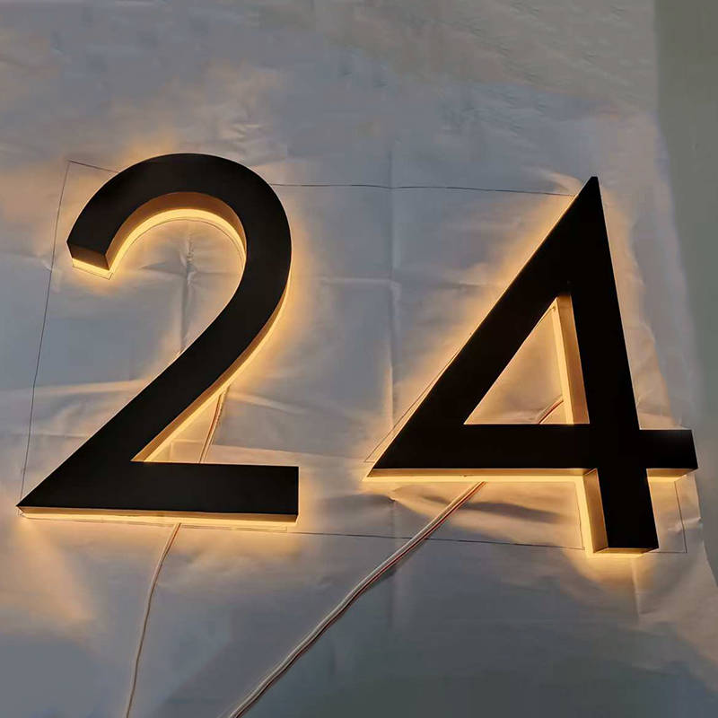 Metal 3D LED House Number Ligh - огляд і ціна Outdoor Lighting Logo