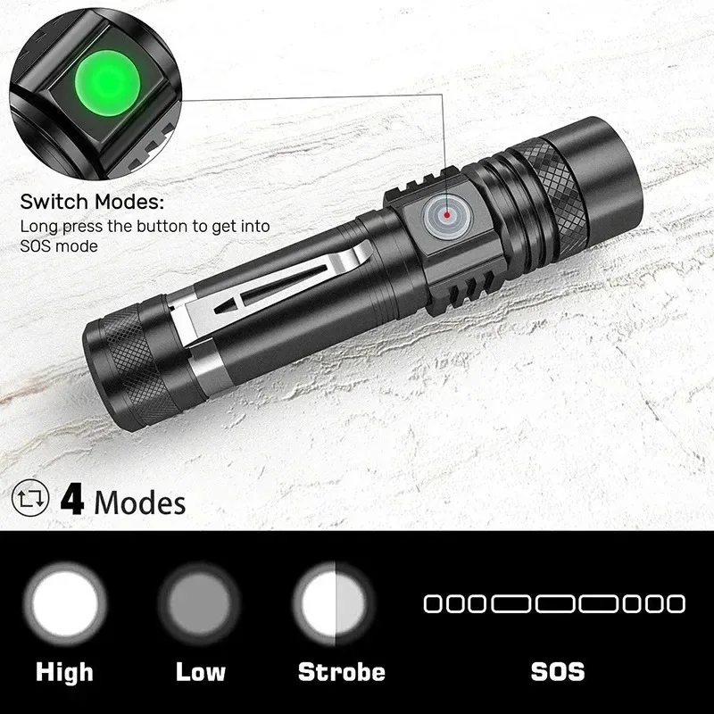 T6 LED Rechargeable Flashlight - огляд і ціна Outdoor Lighting Nearby
