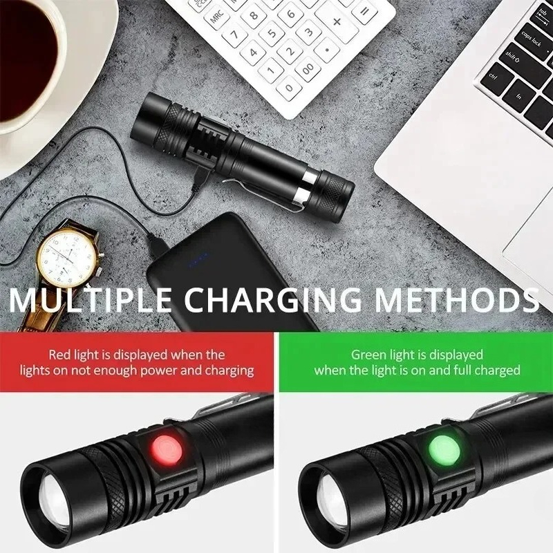 T6 LED Rechargeable Flashlight - огляд і ціна Outdoor Lighting Nearby