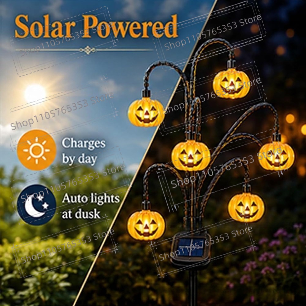Halloween Solar Lantern Outdoo - огляд і ціна Outdoor Lighting Vintage