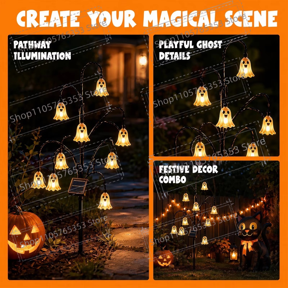 Halloween Solar Lantern Outdoo - огляд і ціна Outdoor Lighting Vintage